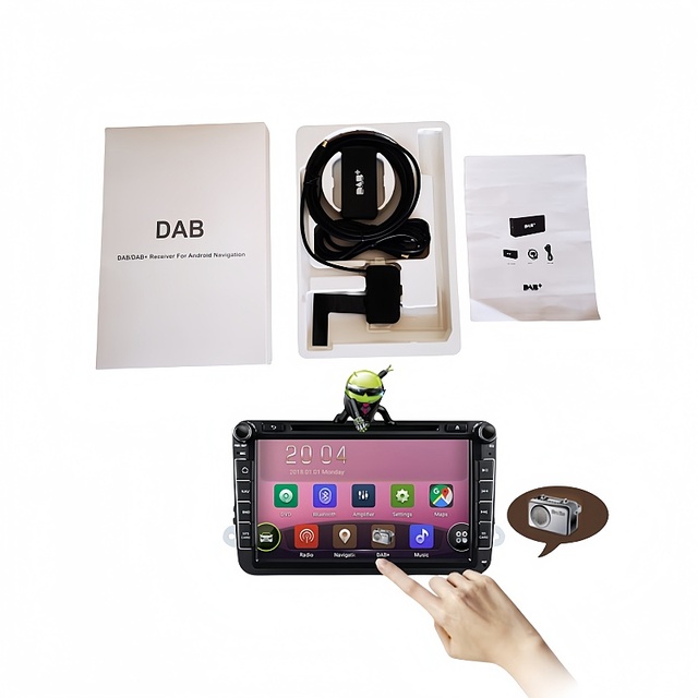 Android APP Control DAB Module Universal Digital Radio ABS Interior Kits for Car Navigation Europe Only