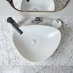 Hiện đại phong cách Châu Âu Hình chữ nhật bệ bồn rửa dễ dàng làm sạch phòng tắm lưu vực Gốm Đá nhân tạo cho khách sạn căn hộ nhà - Product Image 2