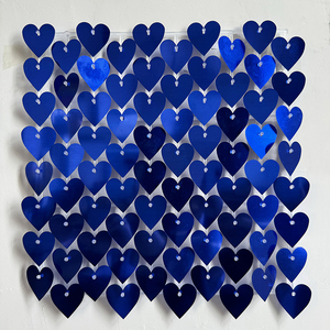 Glitter Pailletten Hintergrund Wand paneele Valentinstag Herzförmige Shiny Panel Hochzeit Geburtstag Weihnachts feier Hintergründe - Product Image 4
