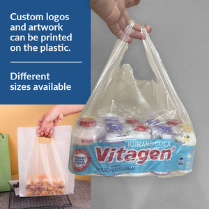 Sac en plastique givré transparent de haute qualité avec logo pour sandwich au pain à gâteau à emporter de boulangerie - Product Image 4