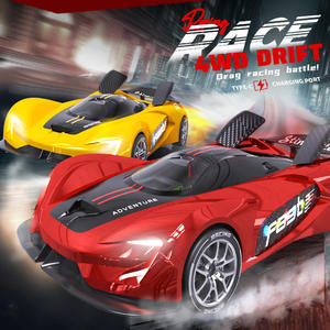 <span class=keywords><strong>Auto</strong></span> <span class=keywords><strong>da</strong></span> Corsa Telecomandata RC ad Alta Velocità a Quattro Ruote Motrici con <span class=keywords><strong>Drift</strong></span>, 4 Canali, 2.4G, per Interni ed Esterni, Portata 100M, Caricabatterie Incluso - Product Image 4