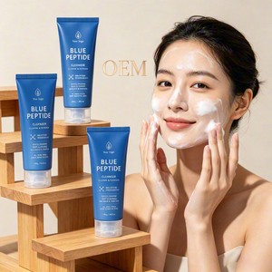Nettoyant Visage Apaisant et Réparateur au Peptide Bleu – Apaise les Peaux Sensibles et Rougeurs, Équilibre le Sébum Hyperactif – Soin Quotidien Spa à Domicile ODM - Product Image 5