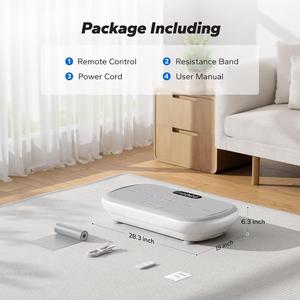 Profession elle Vibrations platten plattform, weiße und schwarze Ganzkörper-Vibrations platte mit <span class=keywords><strong>Bmi</strong></span>-Test Vibrations platten maschine 200kg - Product Image 3