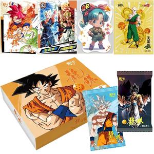 Vente en gros de cartes de collection <span class=keywords><strong>Dragon</strong></span> Balls Rare Son Goku Saiyan Vegeta Heros Trading Cartes à jouer avec impression laser Jouets pour enfants - Product Image 2