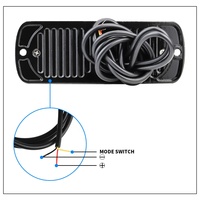 Lumière led Ultra mince pour camion 12 LED 36W flash stroboscopique camion lumière latérale de travail 24v LED camion lumière latérale