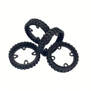 Neumático de Goma Antidesgaste Compatible con las Aspiradoras Robóticas Ecovacs T5 T8 T9 N8, Piezas de Repuesto para Ruedas Motrices - Product Image 3