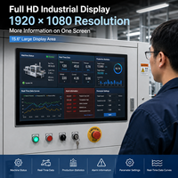 Layar LCD TFT 15.6 Inci 1920x1080 Full HD Antarmuka EDP Sudut Pandang Lebar Modul LCD untuk Panel Kontrol Industri