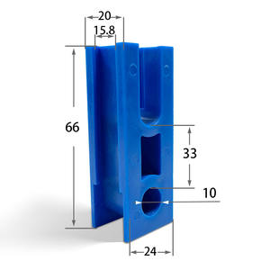 Accessoire d'équipement de machine de gravure siège de support joint de doublure en matériau PE résistant à l'usure et trou traversant - Product Image 3