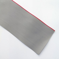 كابل شريطي مسطح رمادي 16P IDC مع وصلة تمديد 2*8P بمسافة بين الأطراف 2.54 مم للمعدات الإلكترونية مثل الأسلاك الميكانيكية وشاشات LED