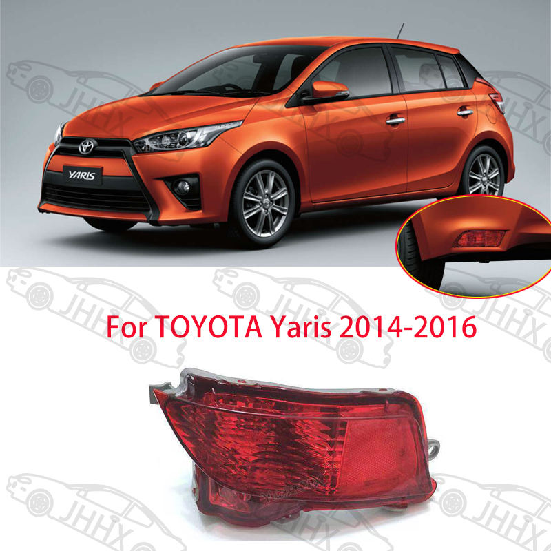 Smoked LED Rear Bumper Reflector Lights - Compatible With Mazda 3/5/6 & Toyota Yaris 2016-2020 - Tail, Brake & Fog Lights