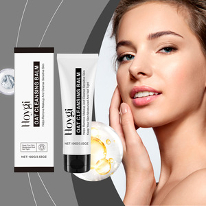 Crema limpiadora calmante de avena, limpiador suave, desmaquillante, cuidado facial, refrescante, que retiene la humedad, limpiador facial suave - Product Image 2