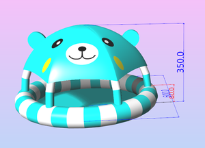 <span class=keywords><strong>สระ</strong></span>ว่ายน้ำแบบ<span class=keywords><strong>วงกลม</strong></span>สำหรับเด็กสระว่ายน้ำกลางแจ้งรูปหมีสีชมพูน่ารักพร้อมเต้นท์ - Product Image 2