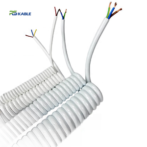 Fábrica Preço Espiral Cabo Fabricante Multicore Flexível PUR Jacket Curly Coil Cabos Retráteis Espiral Enrolado Cabo De Alimentação - Product Image 5