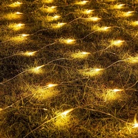 Décoration extérieure Solaire Jardin Eclairage Décoratif IP44 Étanche LED Filet Guirlande Lampe Motif Ampoules Lumières De Noël