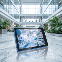 Vente en gros OEM – Écran d'affichage numérique commercial Android 10,1 pouces avec cadre lumineux RGB, montage mural, RK3568, Android 11, PoE