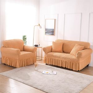 Modern Luxury Bubble <b>Sofa</b> Cover Thick Fabric with Spandex Polyester Protective Plain Dyed Design <b>for</b> Sectional <b>Sofa</b> - Product Image 5