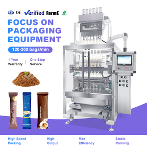 เครื่องบรรจุกาแฟโมคค่าบดแบบซองอัตโนมัติความเร็วสูงแบบหลายเลน สำหรับบรรจุภัณฑ์แบบแนวตั้ง 2 4 6 8 10 เลน - Product Image 1