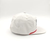 Gorra Snapback Deportiva Ajustable de 5 Paneles con Visera Plana, Bordado a Mano Personalizado con Logotipo Richardson 256 Oxford Dobby Rope Blank, Diseño de Leopardo