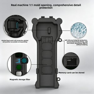 Estuche Protector de Silicona para Lentes de PC, Venta al por Mayor de Fábrica, para <span class=keywords><strong>Osmo</strong></span> Pocket 4, Resistente a Caídas y Arañazos - Product Image 4