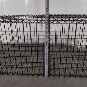 50x50mm 200X50mm Aperture <strong>Black</strong> Powder Coated Welded <strong>Gabion</strong> Box Stone Cage for Retaining Wall - Product Image 3