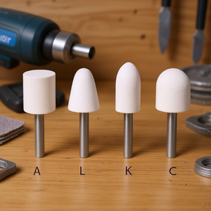 Almohadillas de pulido Fervi con mango, formas surtidas para pulido y acabado de precisión - Product Image 3