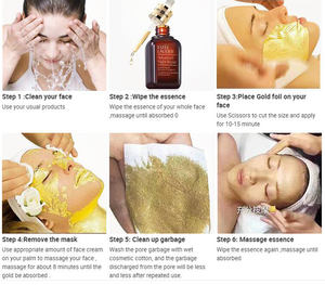 Eine 24 Karat Lebensmittel qualität Goldfolie <span class=keywords><strong>Gold</strong></span> DIY Maske Beauty - Food Kuchen Dekoration Goldfolie - Product Image 3