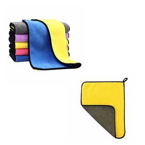 Nhung san hô xe sạch sang trọng vải sợi nhỏ logo dập nổi Dệt chặt chẽ vải sợi nhỏ - Product Image 6