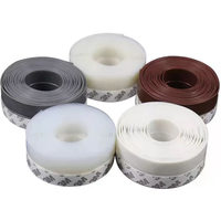 CHIMING - Tira de Sellado Autoadhesiva para Puertas y Ventanas de EPDM/Silicona, Tamaño Personalizado, para Uso en el Hogar y el Automóvil, Aislamiento Acústico, Transparente, Antipolvo