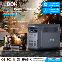 Centrales électriques portables ABOK 1800W LiFePO4 avec PD 140W, USB-C, QC3.0, prise 12V, générateur solaire portable double MPPT pour la maison, l'extérieur et les camping-cars