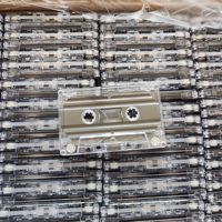 Cassette audio vierge en ABS entièrement transparente, réinscriptible, 45, 60, 90 minutes, pour enregistrement normal ou bias, style vintage, pour mixtape DIY, décoration et ornement