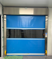 Porte à enroulement rapide en PVC de technologie avancée, moderne, pour atelier, étanche, finition de qualité, ouverture latérale électrique en acier inoxydable