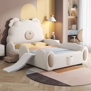 Letto per bambini con orsacchiotto di lusso diretto dalla fabbrica a basso costo con archiviazione di colore personalizzato - Product Image 4