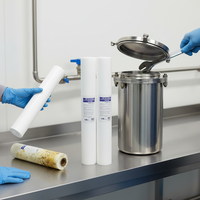 Cartouche filtrante en polypropylène soufflé à chaud de qualité stérile pour la purification de l'eau dans le traitement des aliments