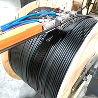 Câble de fibre optique aérien monomode G652D ADSS avec portée de 100, 300, 500, 800 mètres