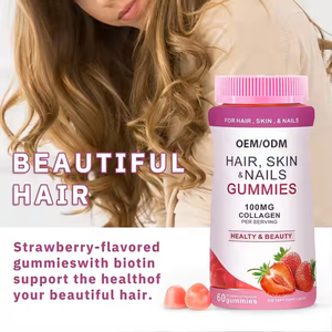Natural Biotin Feminine Balance <strong>Menopause</strong> Beauty Hair and Nails Whitening Glutathione Collagen Gummies for Skin Women <strong>Supplement</strong> - Product Image 2