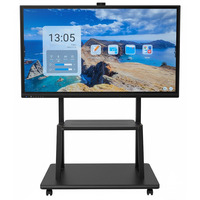 Pizarra Digital Interactiva Electrónica Intel de 4 mm con Pantalla Plana, Táctil Infrarroja Antideslumbrante, de 55/65/75/86/98 Pulgadas, 4K, 20 Puntos