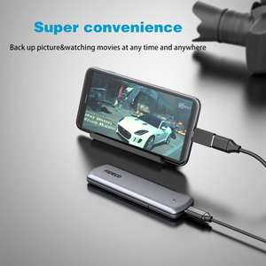 FIDECO fabrika taşınabilir sabit Disk kutu USB3.<span class=keywords><strong>2</strong></span> tip C aracı ücretsiz çift protokol M2 Ngff Nvme Ssd muhafaza - Product Image 5