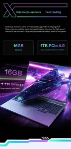 Ordinateur portable de jeu MECHREVO X, puissance maximale, RTX4060, 2560x1600, 16:10, clavier anglais, 16 cœurs, 5 GHz, 300 Hz, ordinateur portable E-sports, processeur - Product Image 2