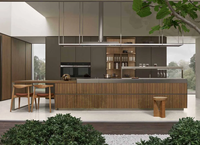 Ensemble de mobilier de luxe Song Design pour hôtels et restaurants, tables et chaises de salle à manger modernes en pierre et bois de manguier pour usage commercial, garantie 5 ans