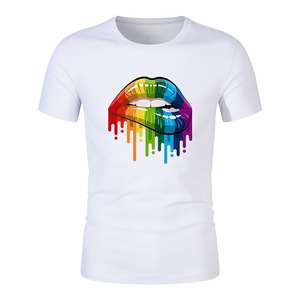 Custom <strong>Pride</strong> Rainbow Plain White T-shirts - Product Image 3