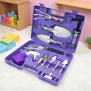 Three-piece Flower Planting Tool Set with PP Plastic Handle for Potted Plants and Bonsai <strong>Gardening</strong> - Product Image 5