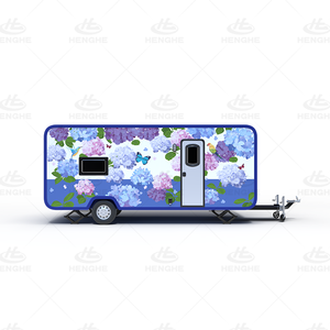 Mini <span class=keywords><strong>caravana</strong></span> vintage |   Elegante Remolque de Viaje Retro con Pintura Personalizada |   <span class=keywords><strong>Caravana</strong></span> Glamping Personalizada para Familias (Certificación CE) - Product Image 2