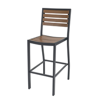 Chaises en rotin/osier en métal de conception moderne pour la cour de cuisine de parc