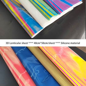 Stock 40x50cm pellicola lenticolare 3D per abbigliamento cucito-on trasferimento di calore effetto cambio gomma siliconica TPU stampa a trasferimento termico - Product Image 3