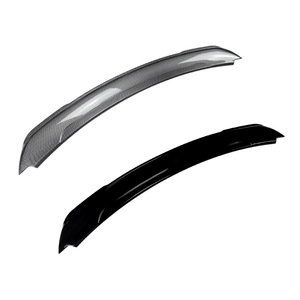 Ford Mustang Mk6 2015-2022 Rear Spoiler Piano <b>Black</b> Carbon Fiber Texture ABS Ducktail Trunk <b>Wing</b> - Product Image 2