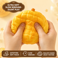 Southpeak Toy Squishy en forme de pain d'ananas, Jouets sensoriels doux à remontée lente, Vente en gros