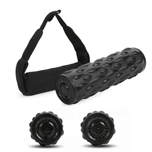 Easy Carrying EVA Exercise Yoga LED Vibrating Foam Roller with Deep four Speed vibration