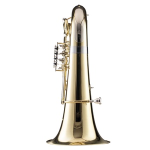 <span class=keywords><strong>Tuba</strong></span> de Latón con Cuatro Válvulas Planas Electroforéticas Doradas, <span class=keywords><strong>Tuba</strong></span> Convertible a <span class=keywords><strong>Bajo</strong></span> - Product Image 2