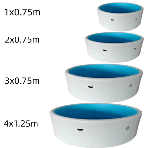 Bañera de Hielo Inflable <span class=keywords><strong>Redonda</strong></span> con Tecnología Drop Stitch, Piscina de Inmersión Fría de Tamaño Personal para Terapia, Recuperación Muscular y Entrenamiento - Product Image 1