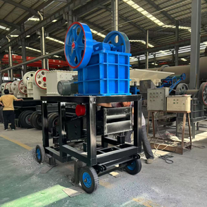 Портативная щековая дробилка Pe250x400, Небольшая Каменная дробильная установка с дизельным двигателем - Product Image 3